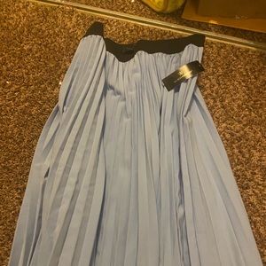 Light blue pleaded midi skirt never worn